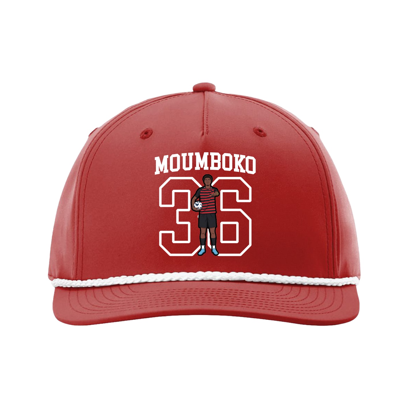 Five-Panel Classic Rope Cap — Shirsey in Red