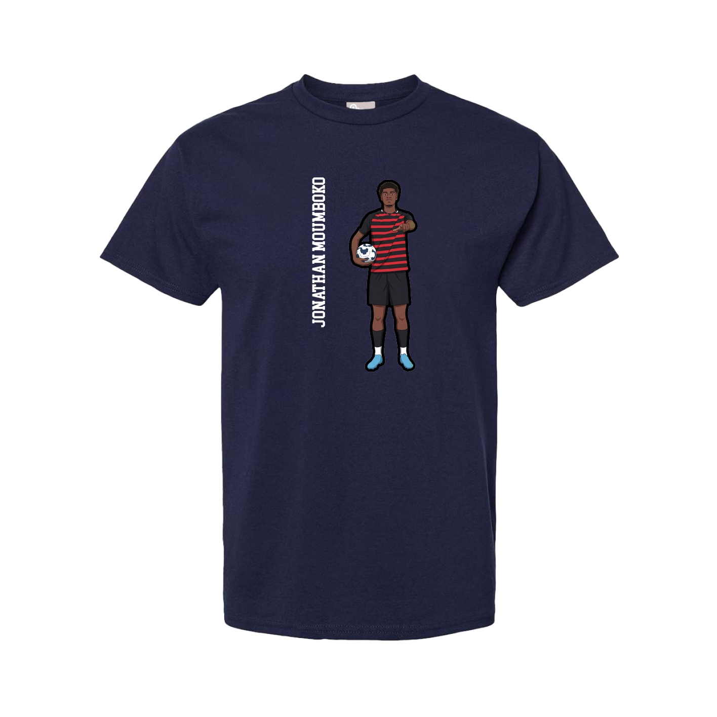 Youth Tee — Name Vertical in Navy