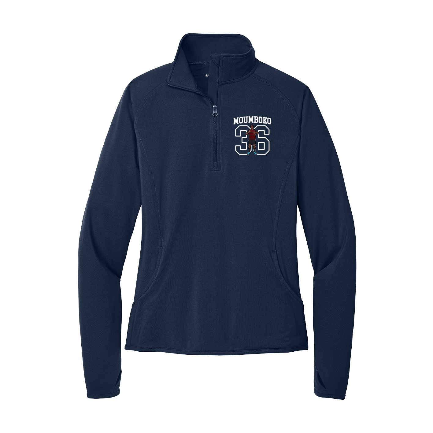 Women's Q-Zip Pullover — Shirsey in Navy