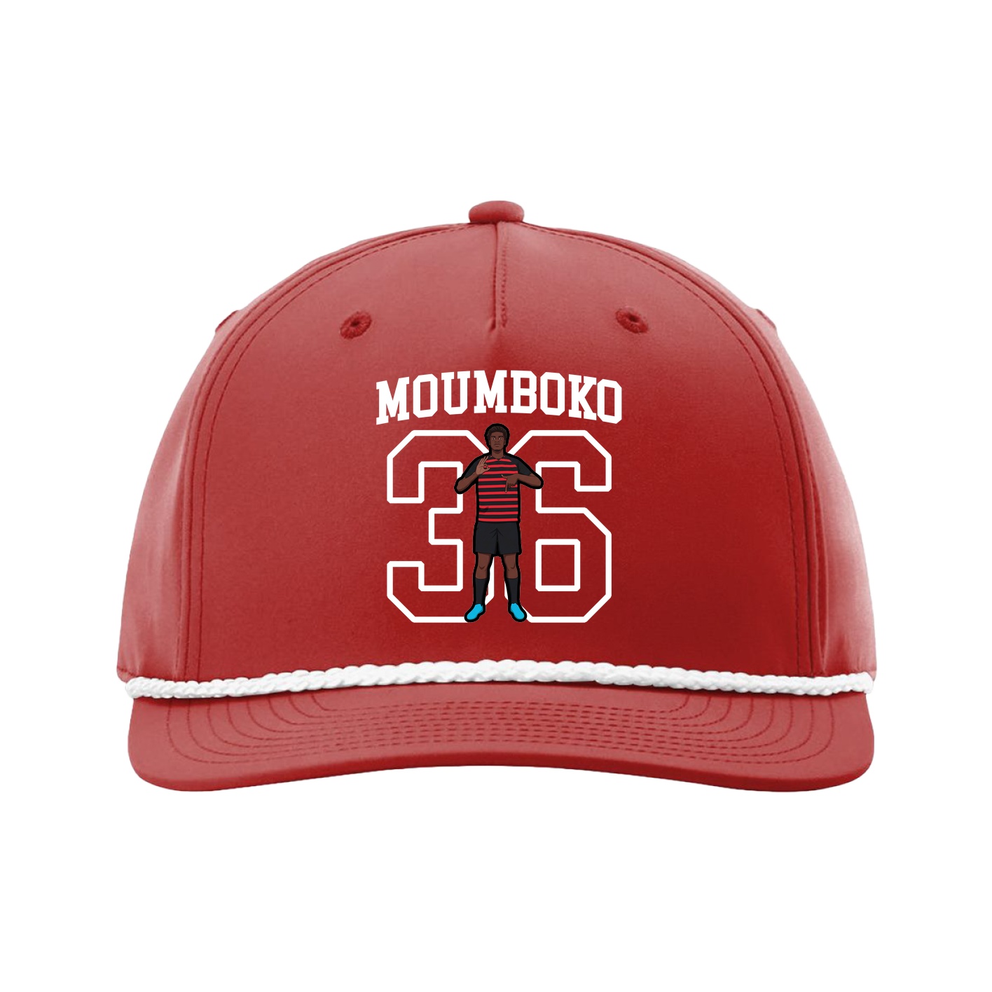 Five-Panel Classic Rope Cap — Shirsey in Red
