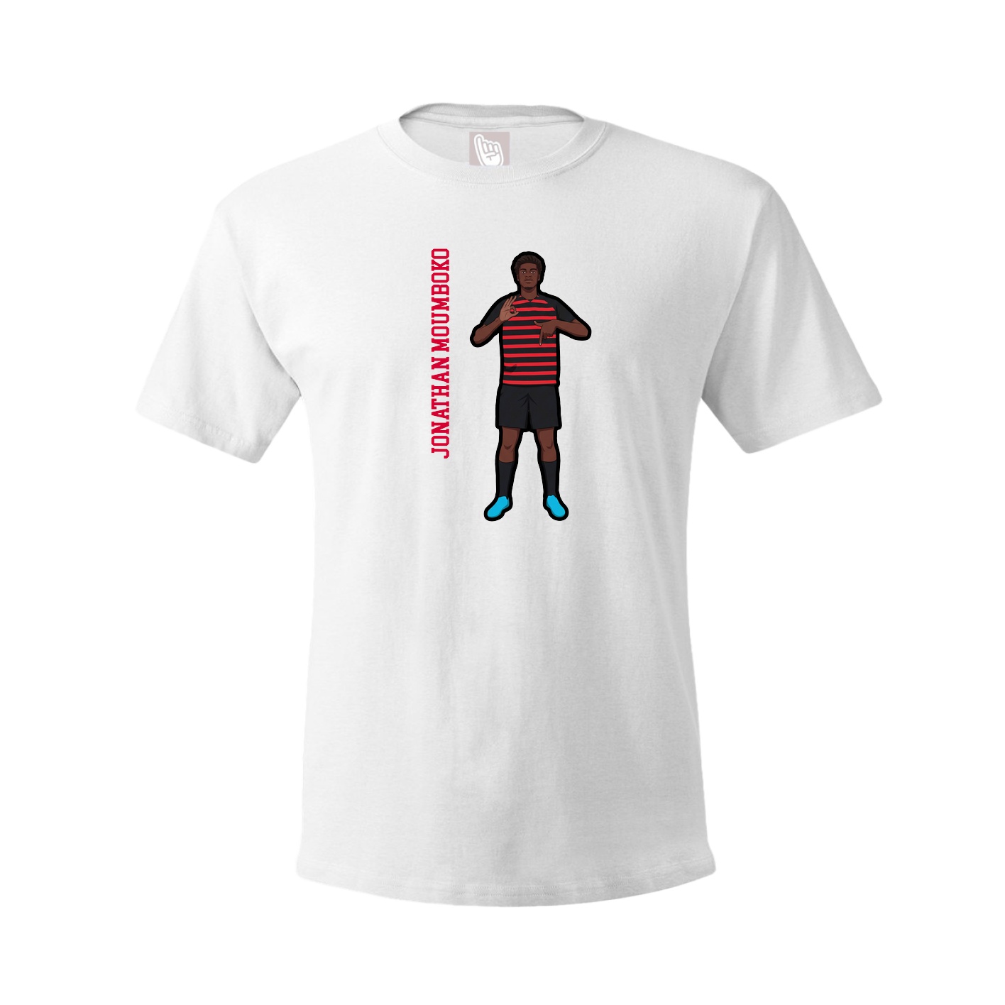 Tee — Name Vertical in White