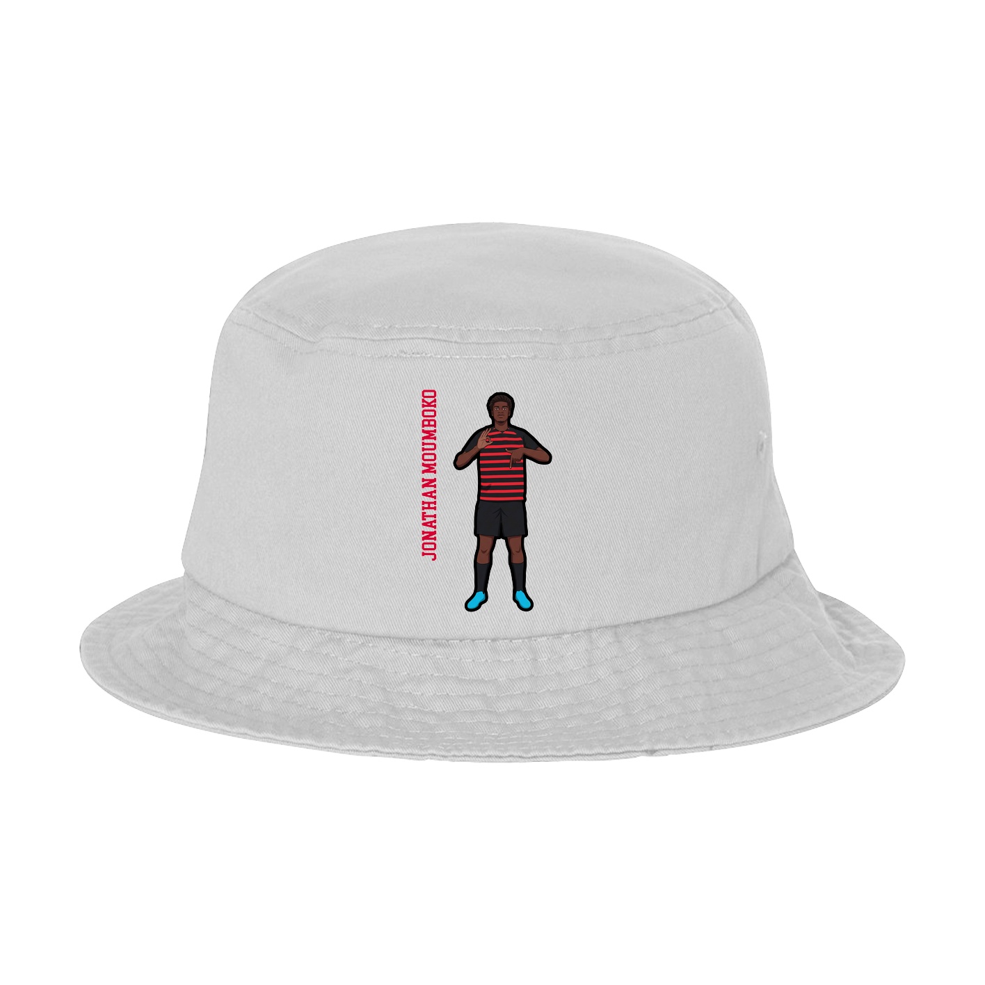 Bucket Cap — Name Vertical in White