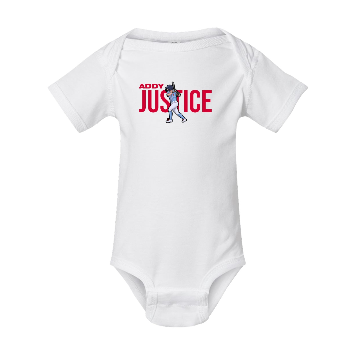 Baby Onesie — Player Name in White