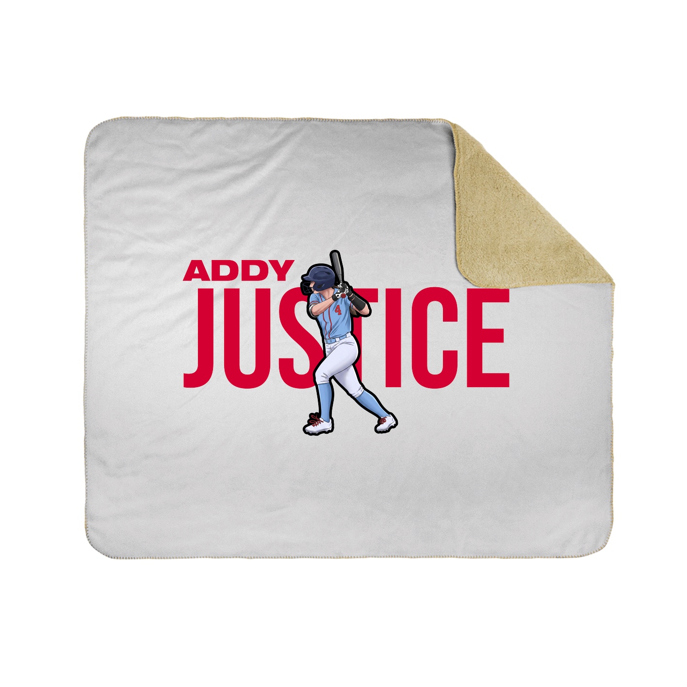 Throw Blanket — Player Name in White