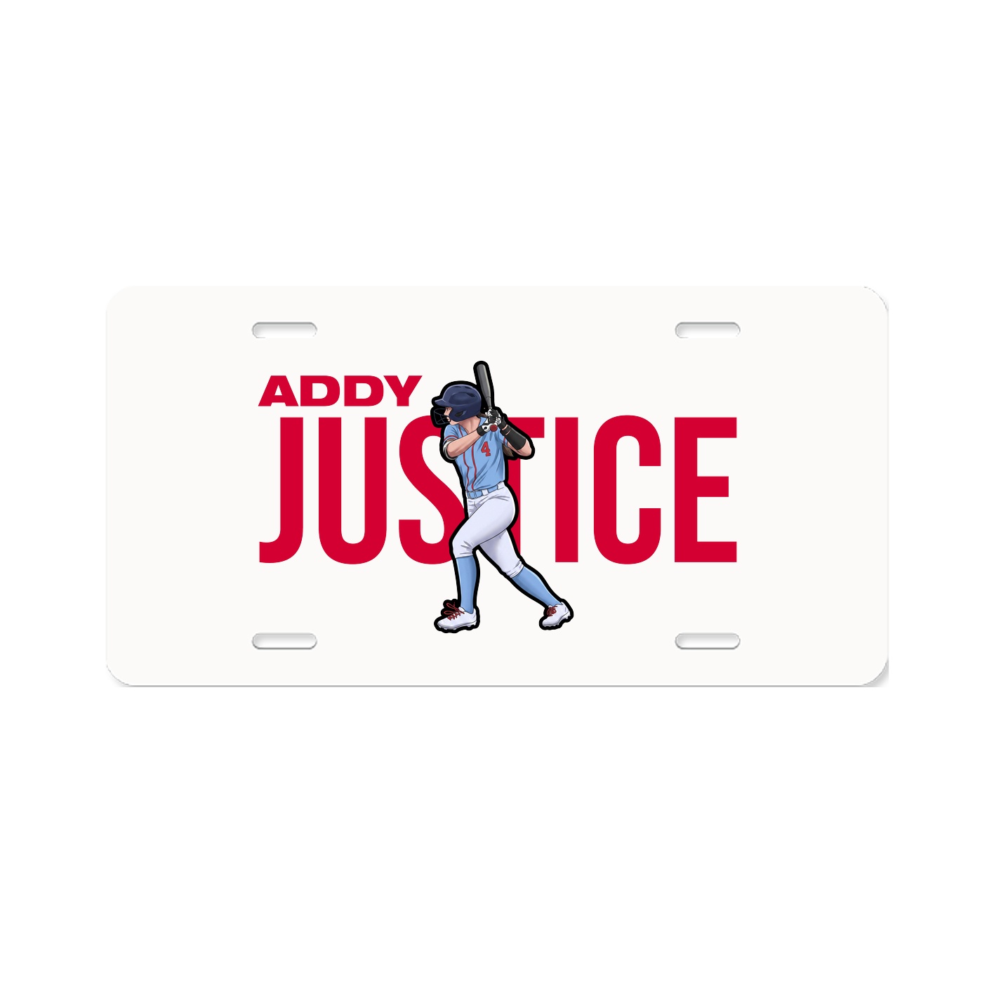 License Plate — Player Name in Classic