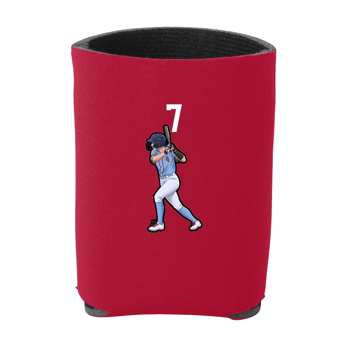 Can Holder — Number Top in Red