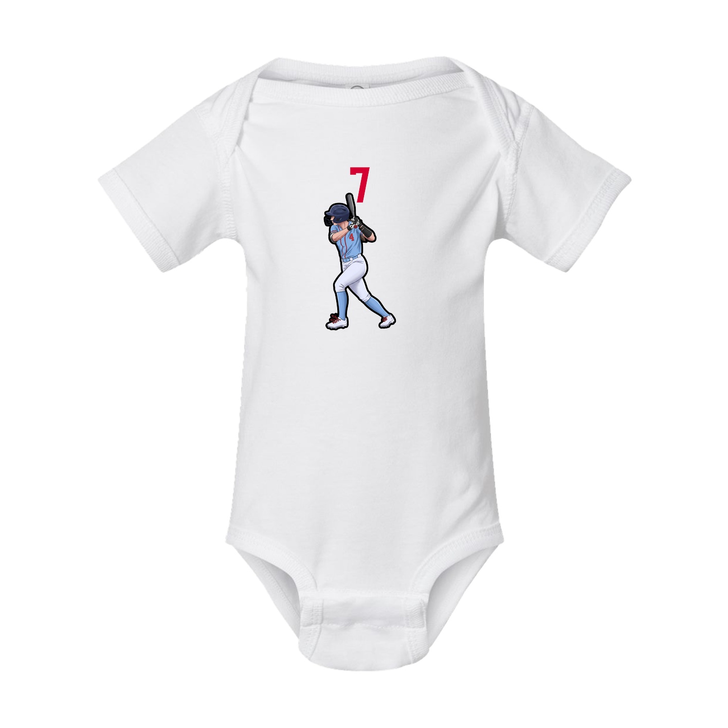 Baby Onesie — Number Top in White