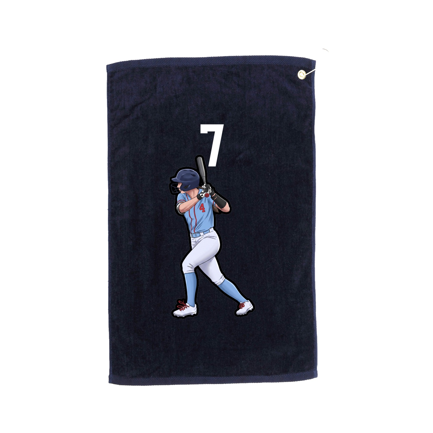 Golf Towel — Number Top in Navy