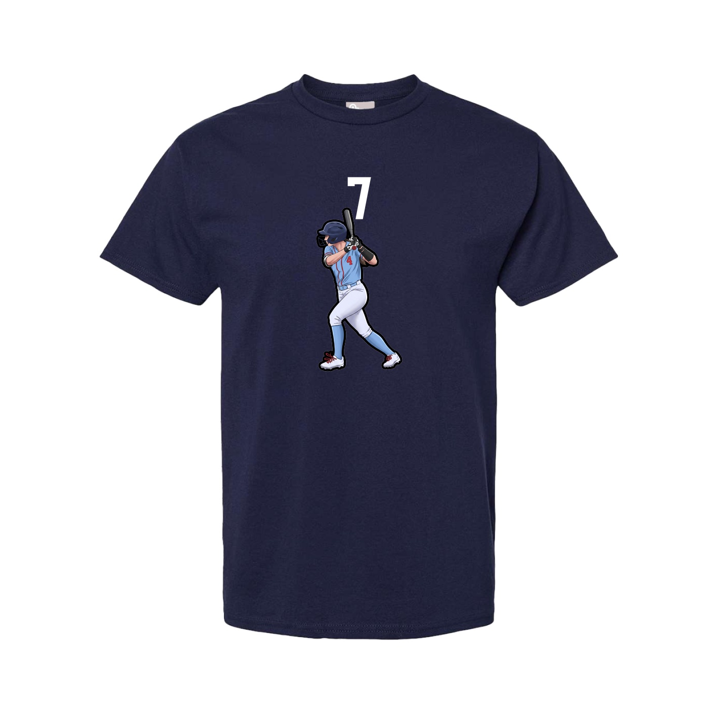 Tee — Number Top in Navy
