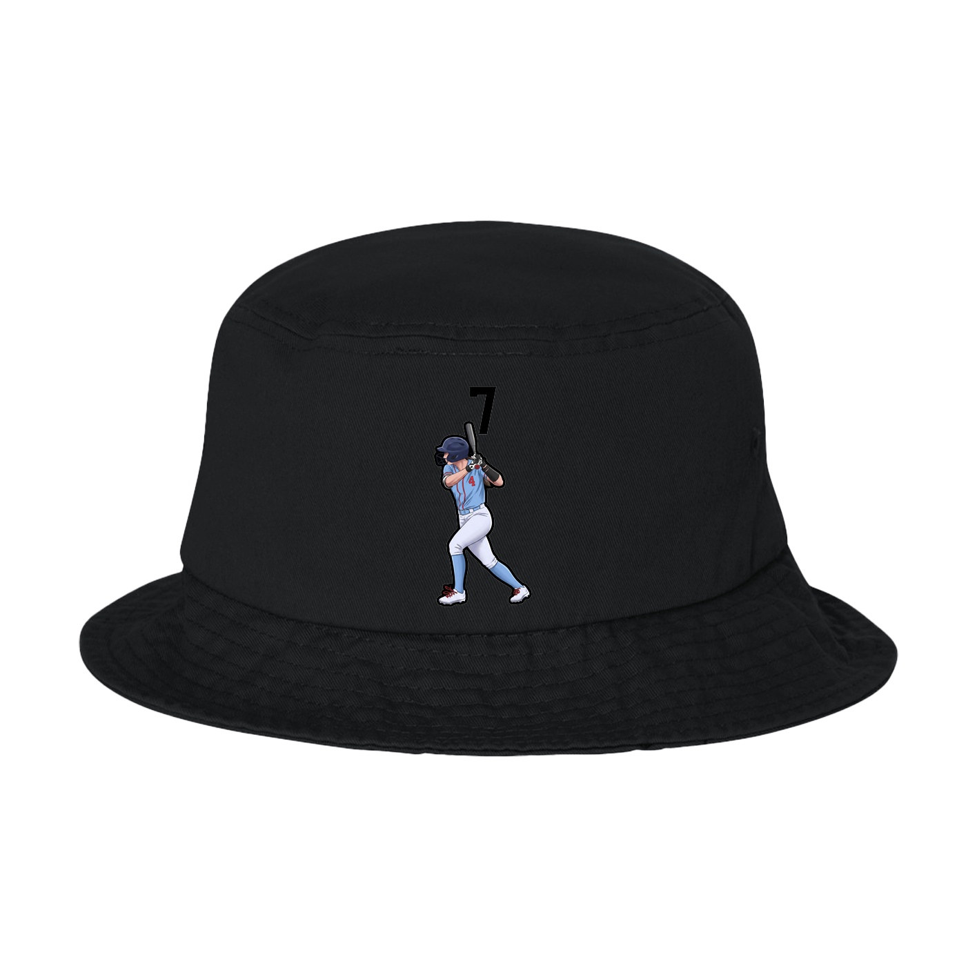 Bucket Cap — Number Top in Black