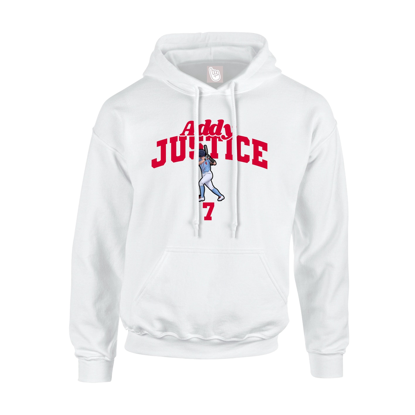 Hoodie — Signature Arch in White