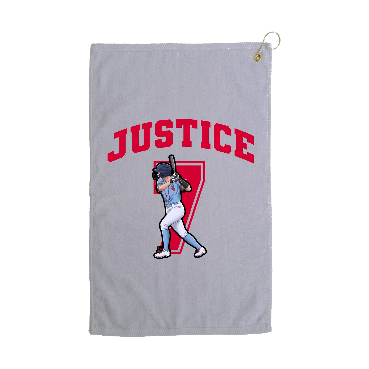 Golf Towel — Number in Grey