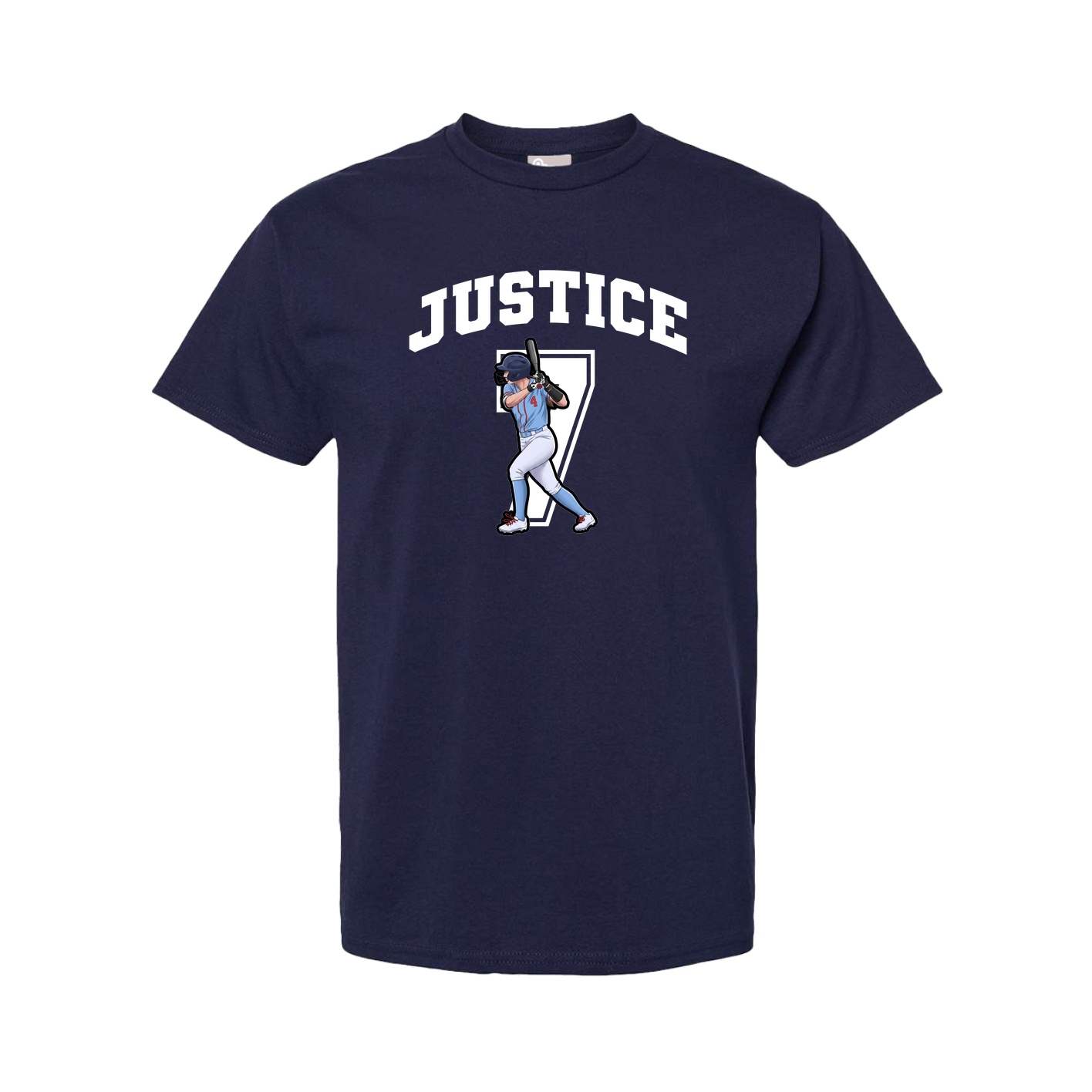 Youth Tee — Number in Navy