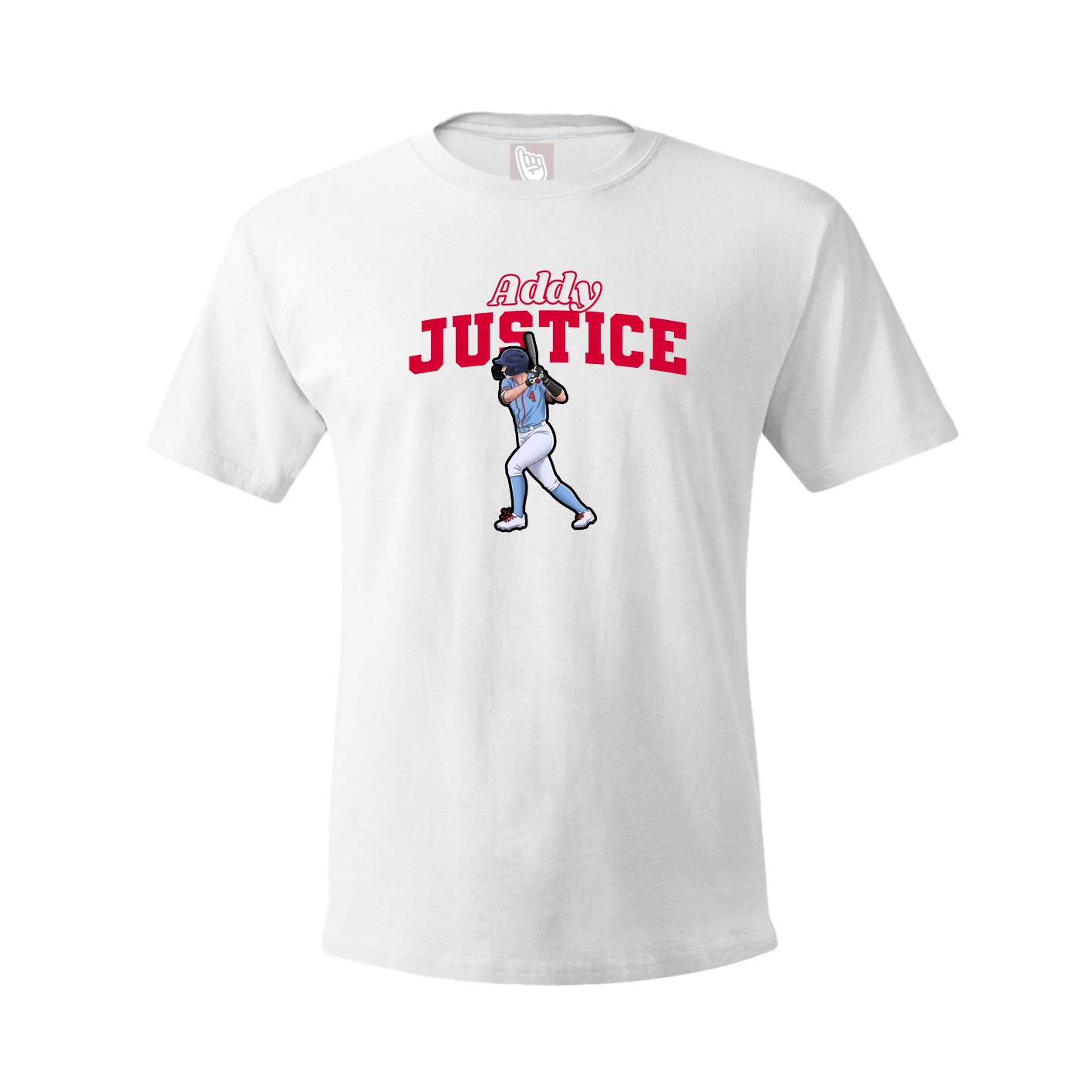Youth Tee — Name Arch in White