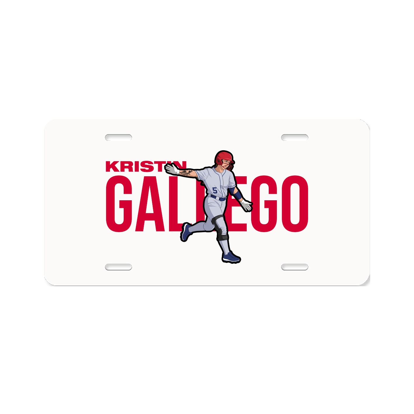 License Plate — Player Name in Classic