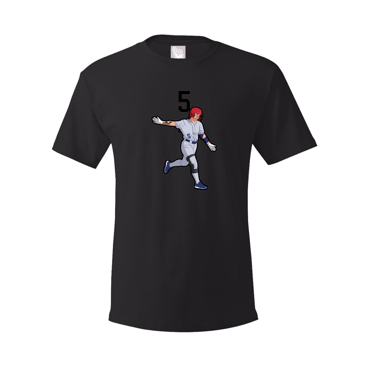 Youth Tee — Number Top in Black