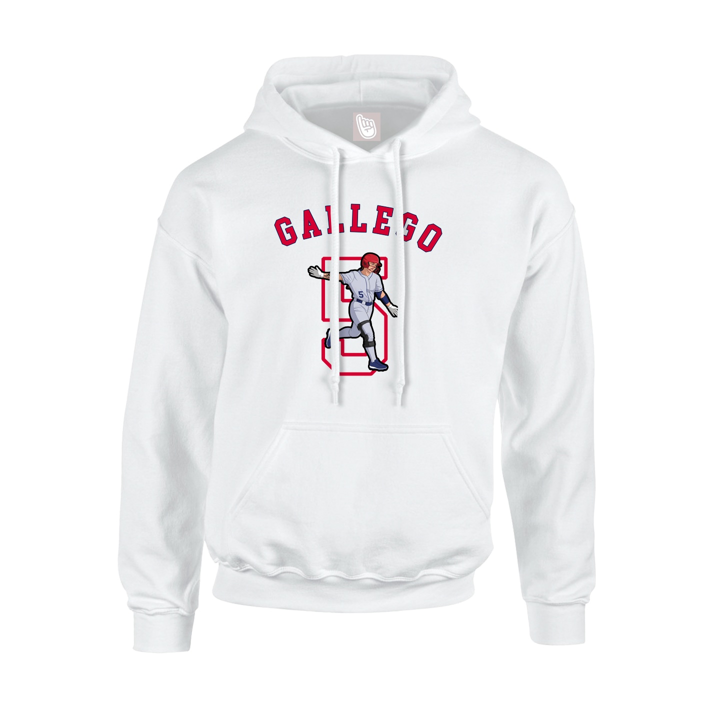 Youth Hoodie — Shirsey Arch in White