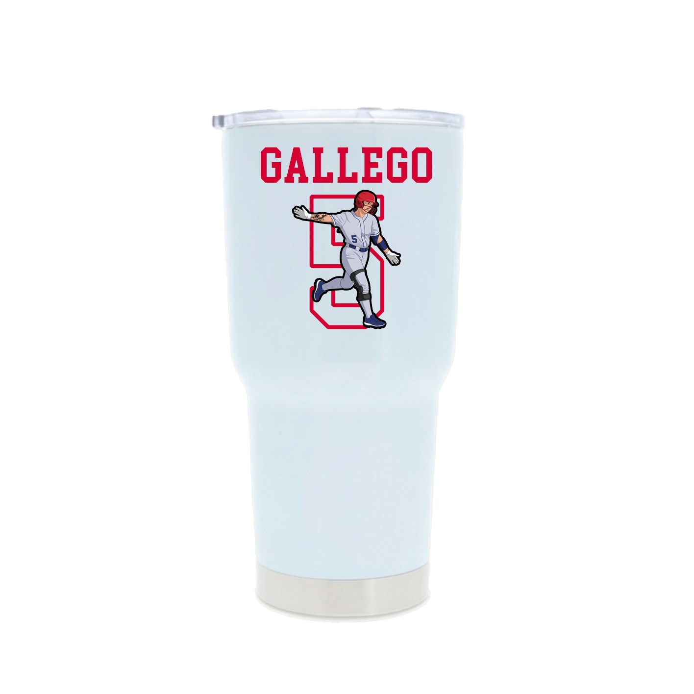30oz Stainless Steel Tumbler — Shirsey in White