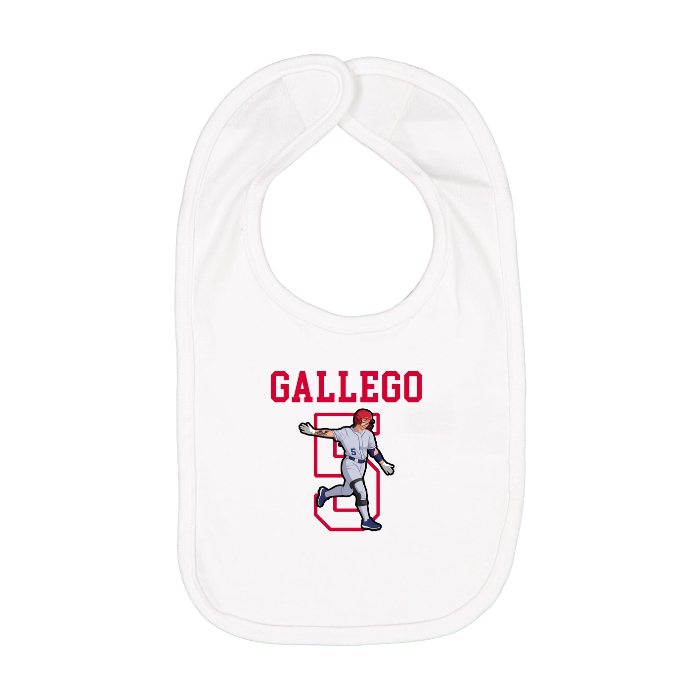 Infant Bib — Shirsey in White