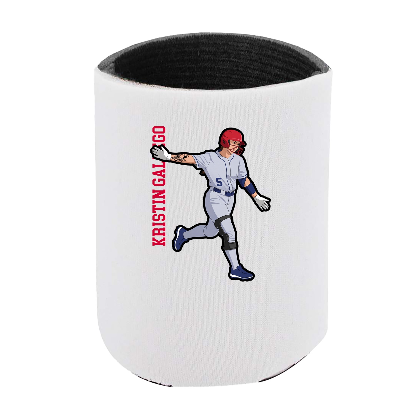 Can Holder — Name Vertical in White
