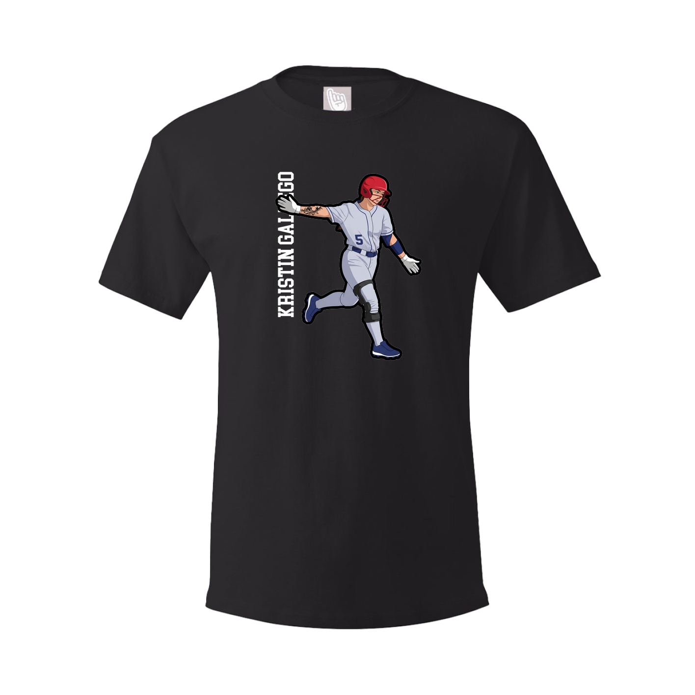 Tee — Name Vertical in Black