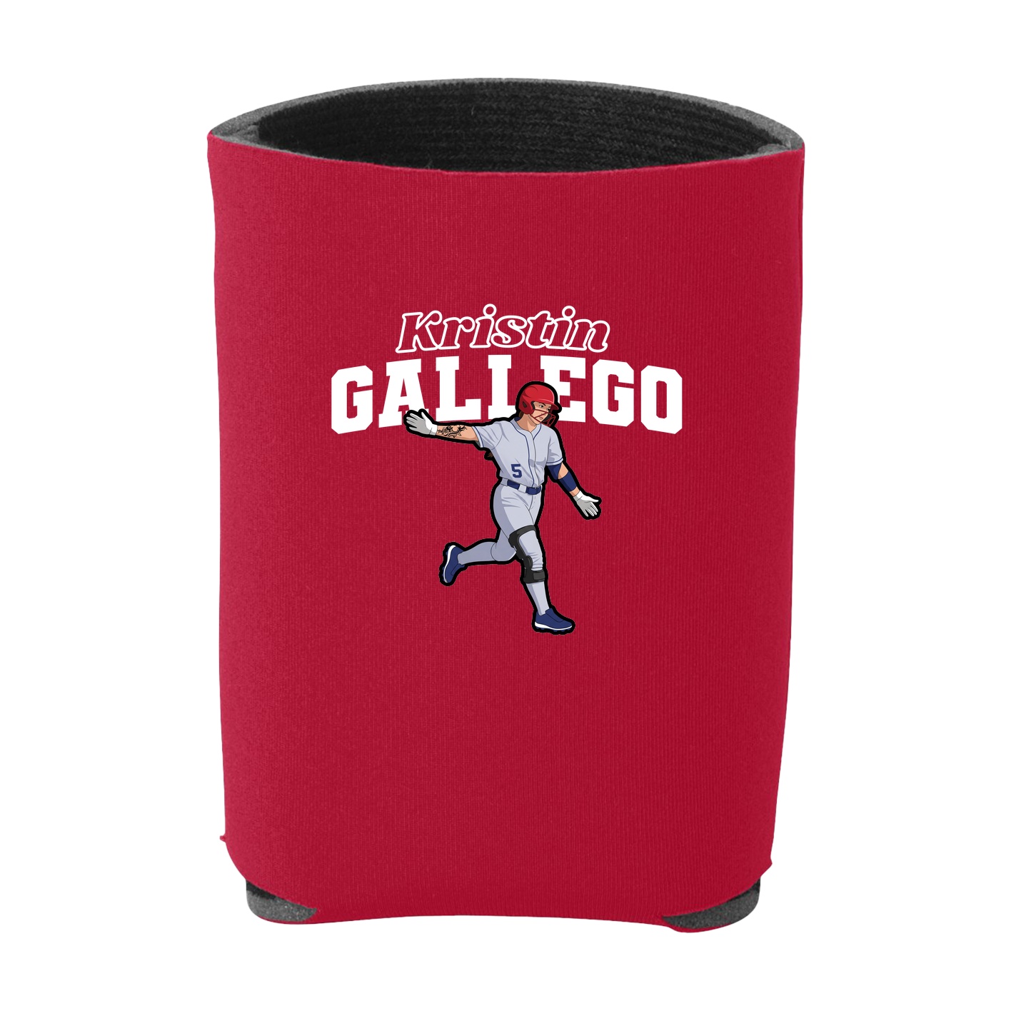 Can Holder — Name Arch in Red