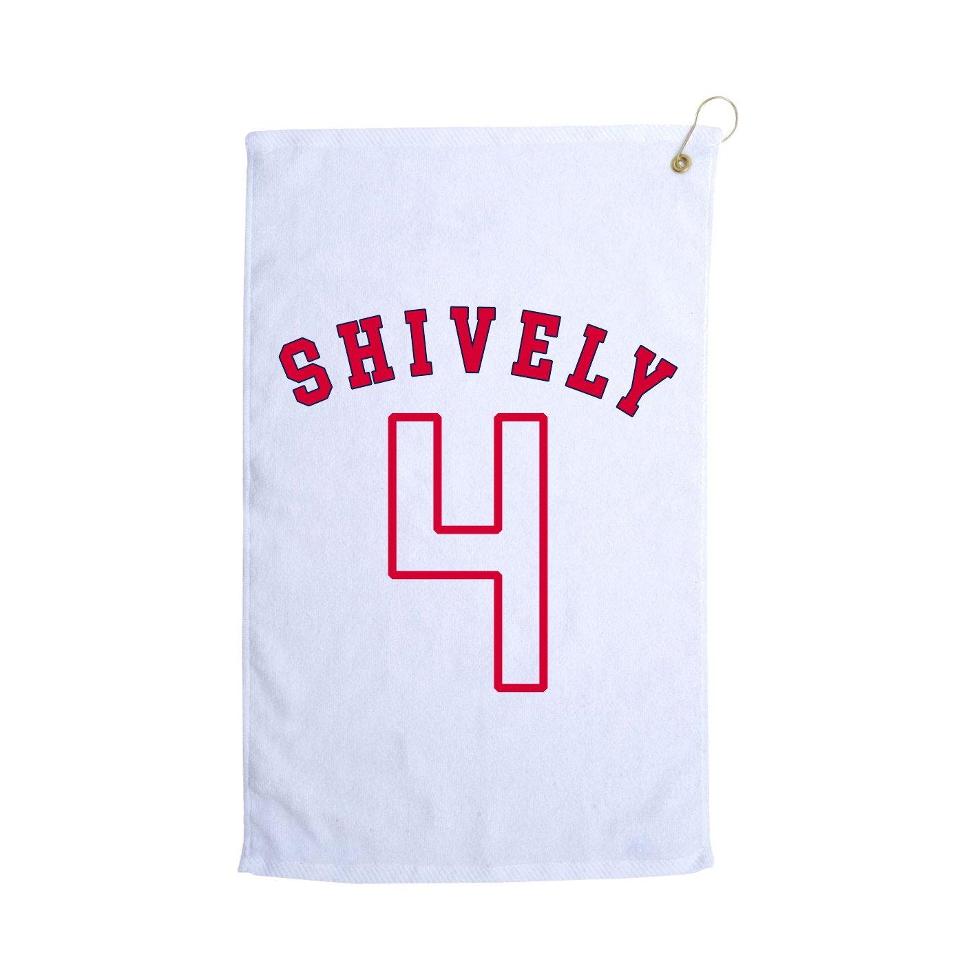 Golf Towel — Shirsey Arch in White