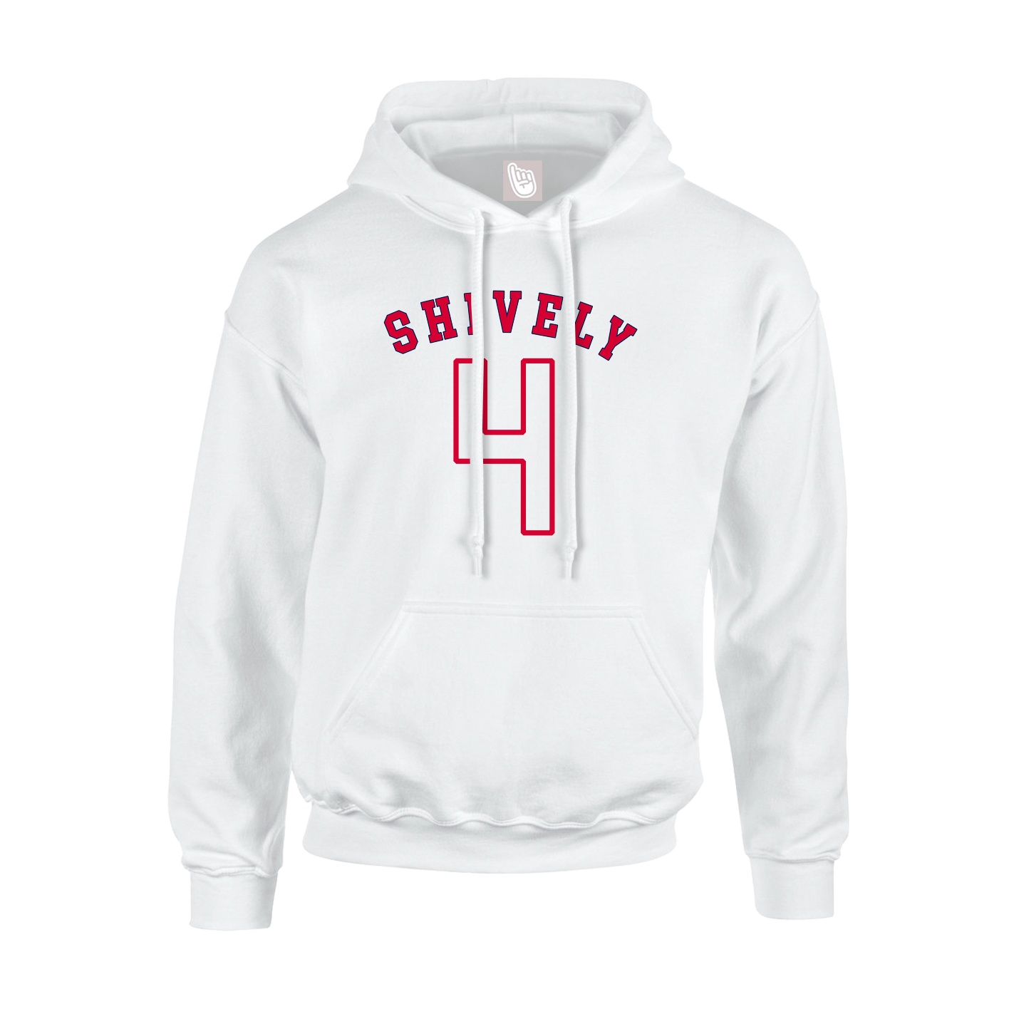 Youth Hoodie — Shirsey Arch in White
