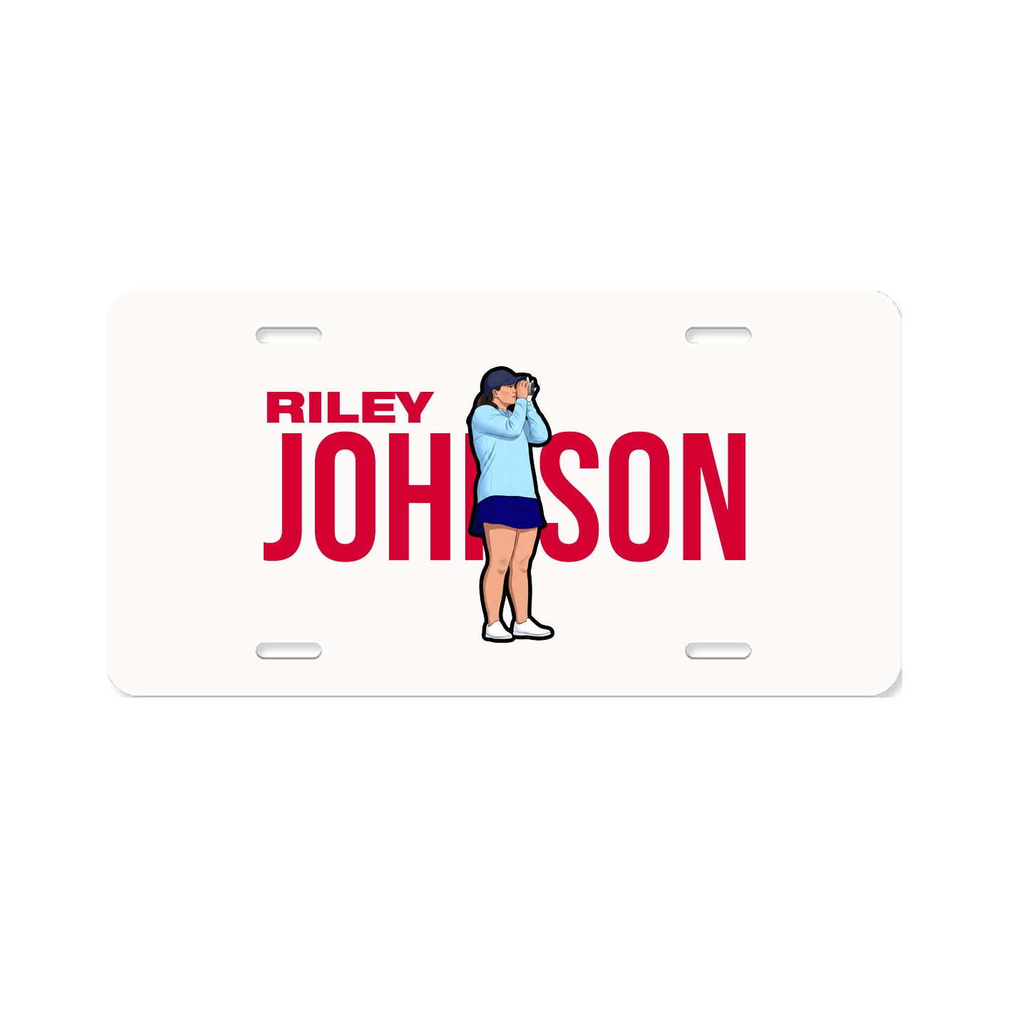 License Plate — Player Name in Classic