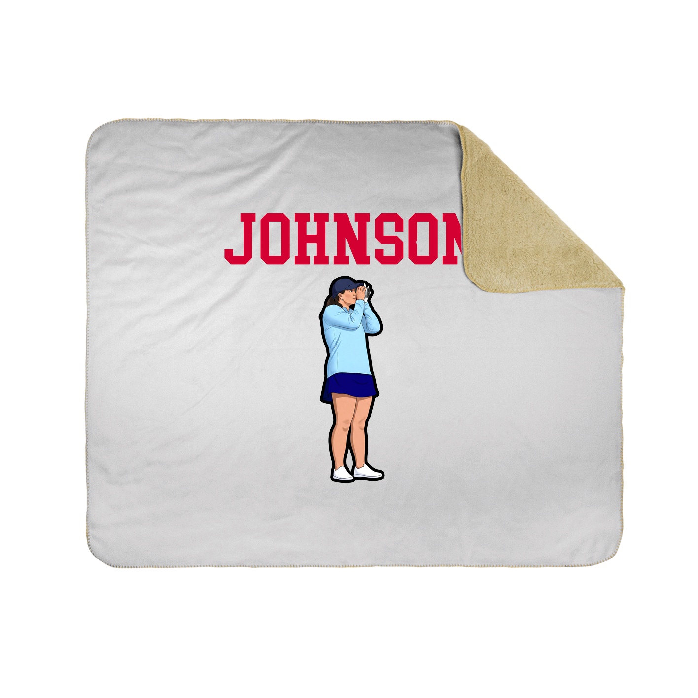 Throw Blanket — Shirsey in White