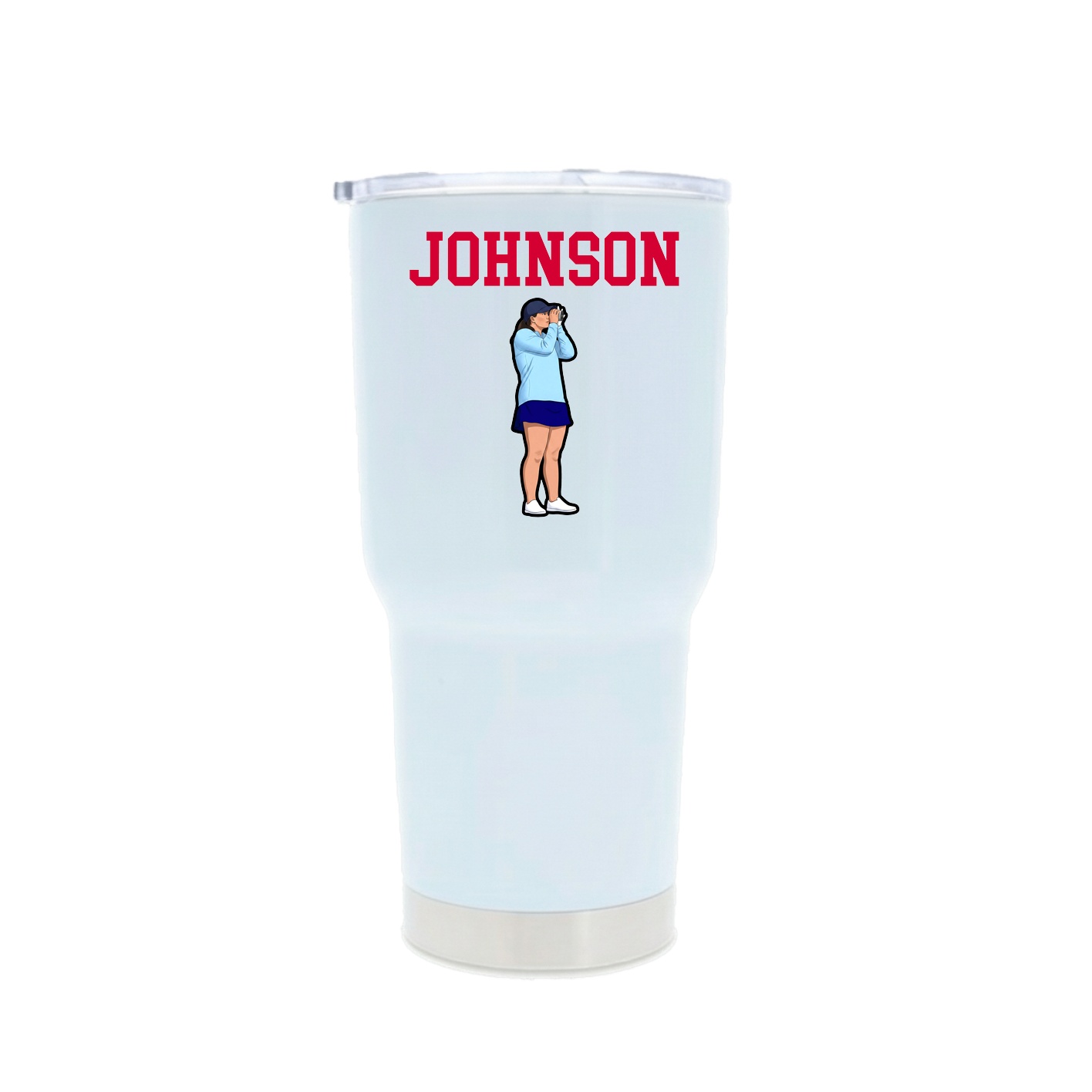 30oz Stainless Steel Tumbler — Shirsey in White