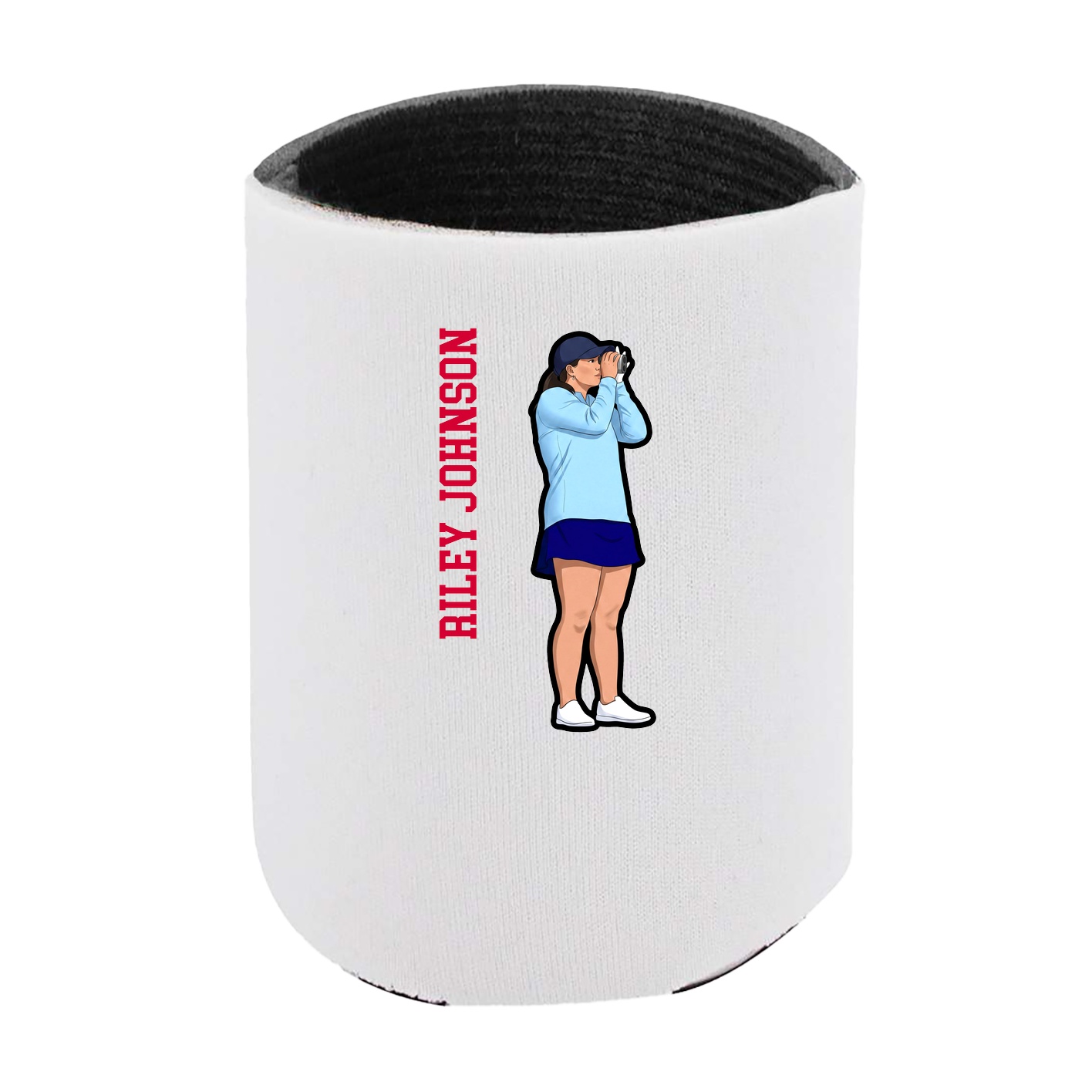 Can Holder — Name Vertical in White