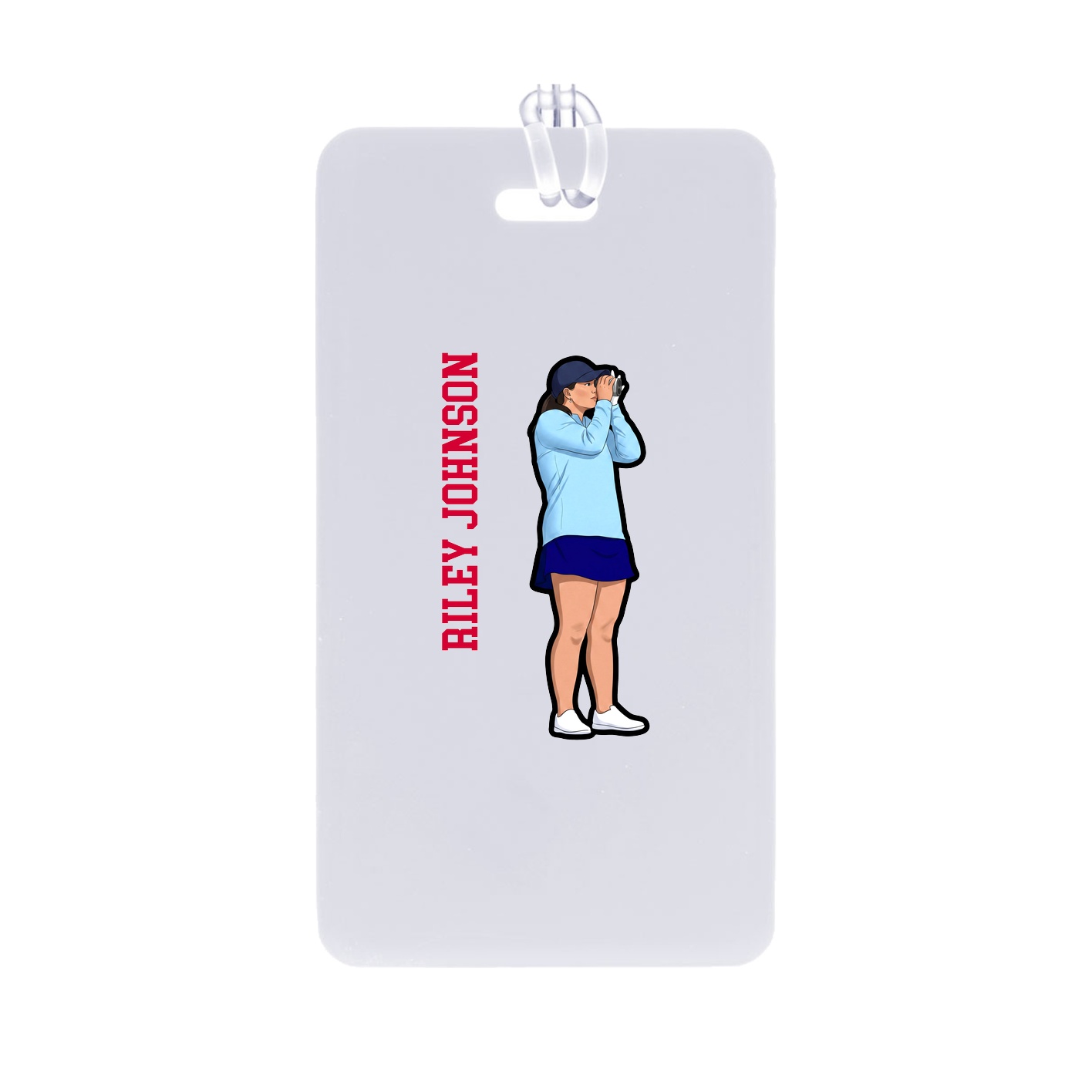 Bag Tag — Name Vertical in Classic