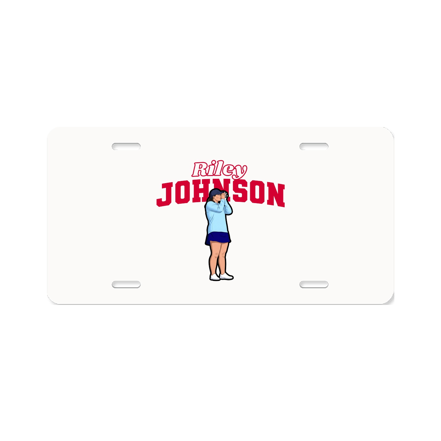 License Plate — Name Arch in Classic