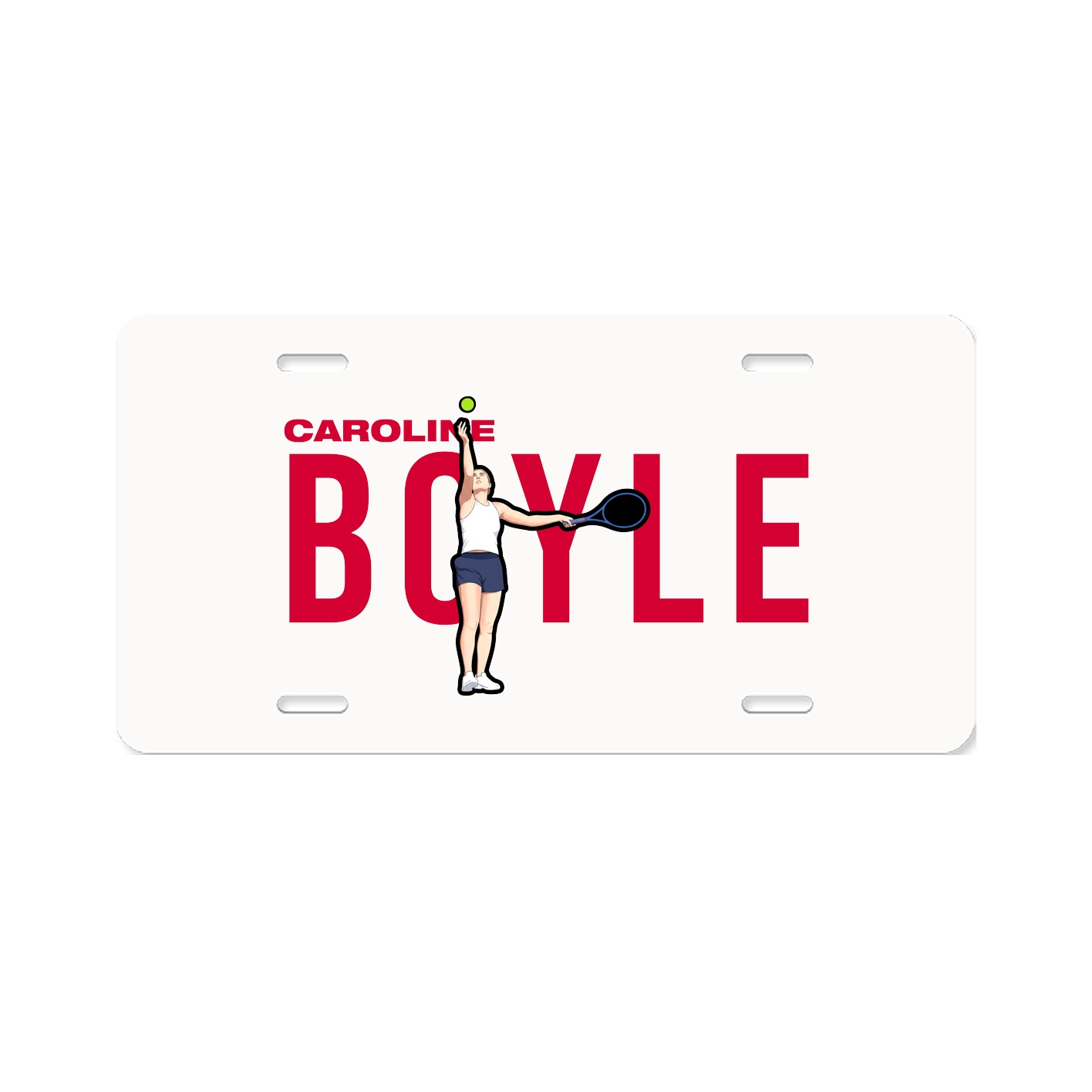 License Plate — Player Name in Classic