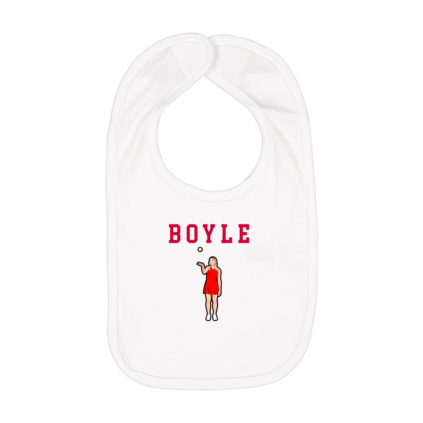 Infant Bib — Shirsey in White