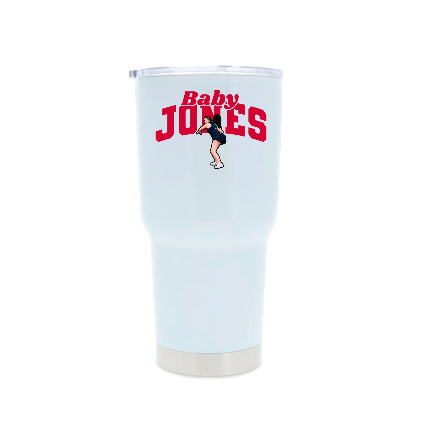 30oz Stainless Steel Tumbler — Signature Arch in White