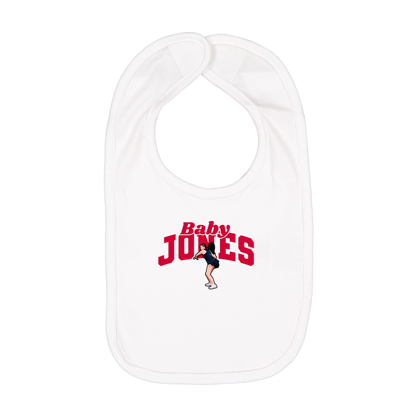 Infant Bib — Signature Arch in White