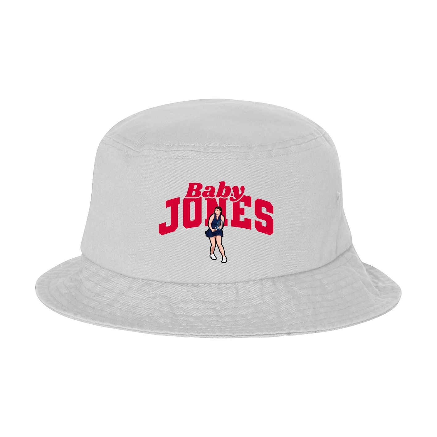 Bucket Cap — Signature Arch in White