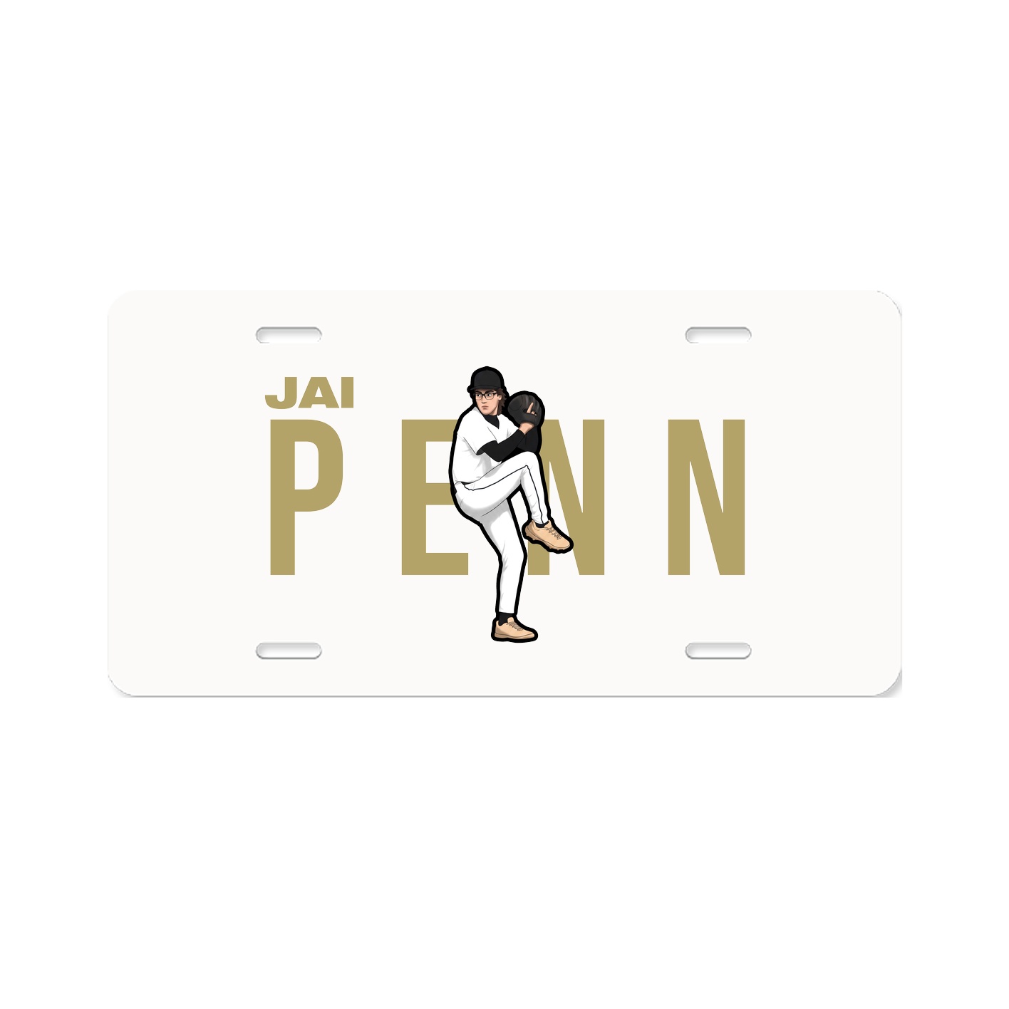 License Plate — Player Name in Classic