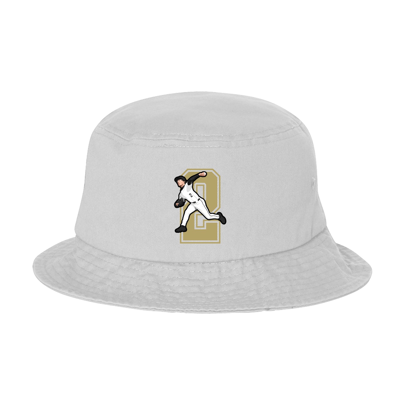 Bucket Cap — Number in White