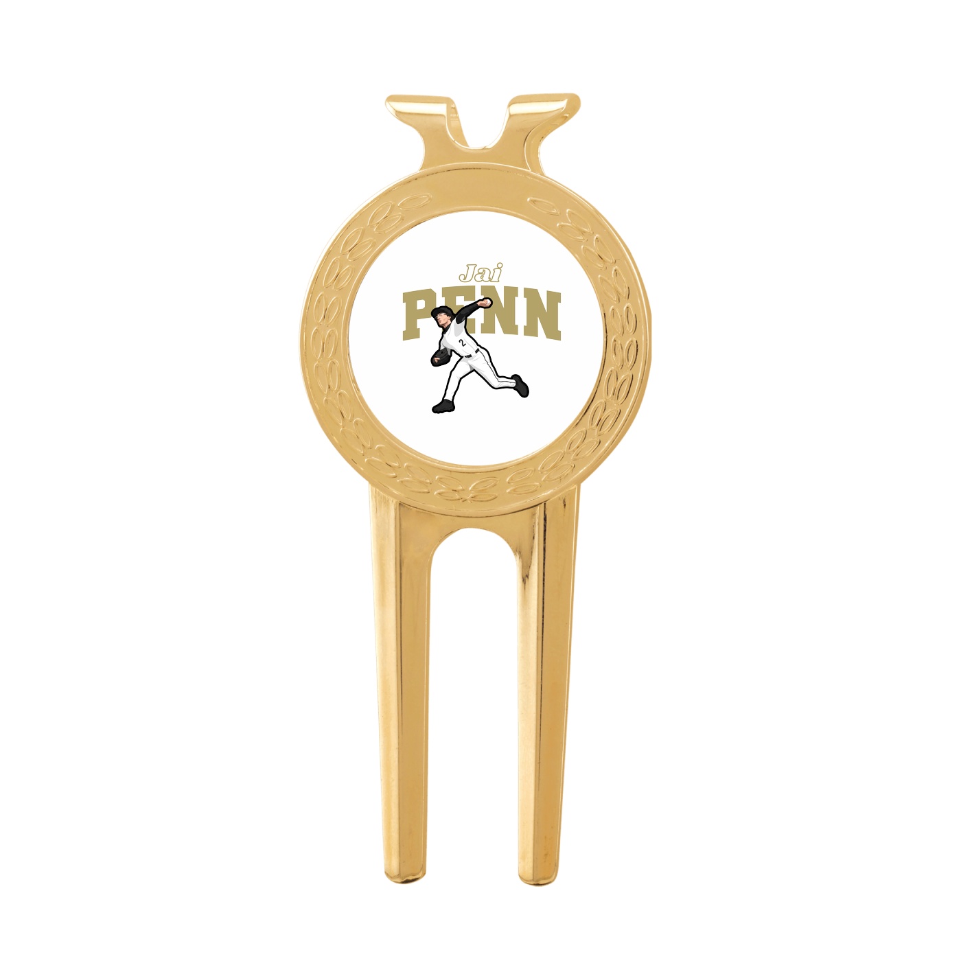 Divot Tool with Ball Marker — Name Arch in Classic