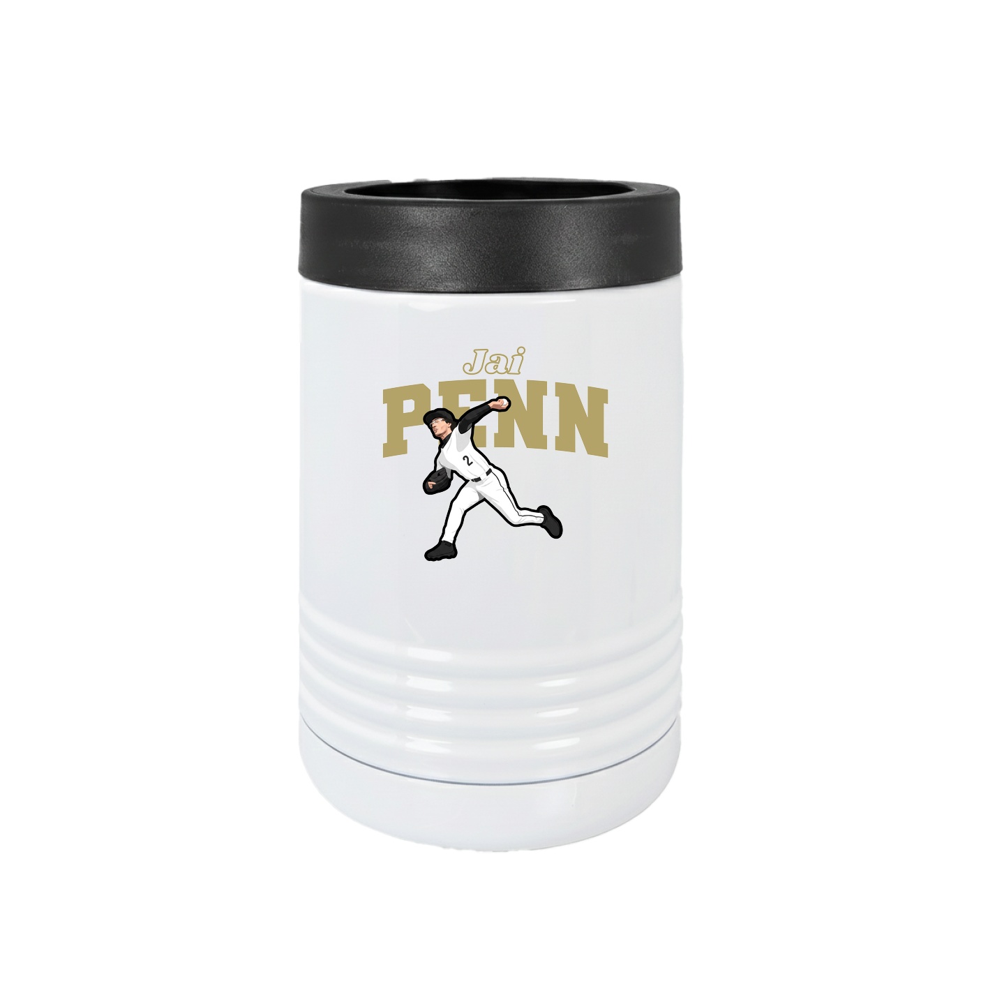 Beverage Holder — Name Arch in White