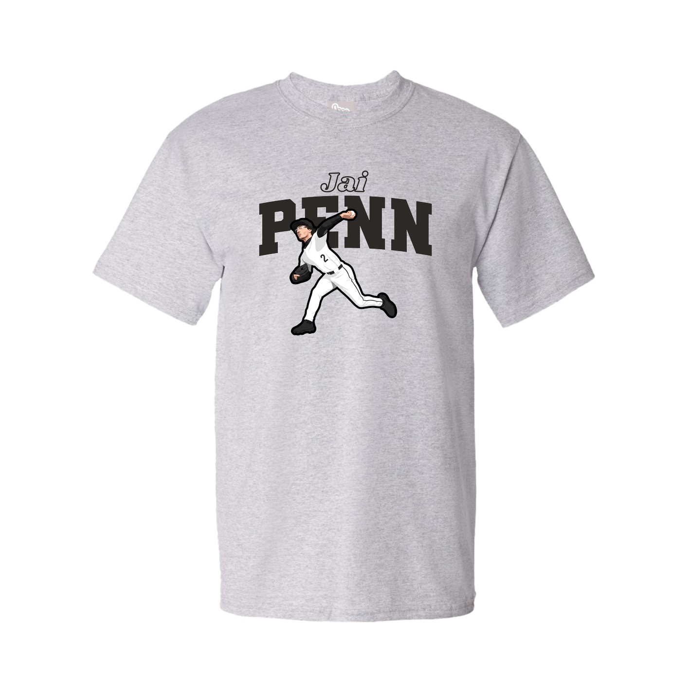 Tee — Name Arch in Grey