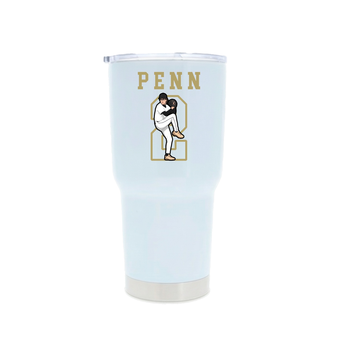 30oz Stainless Steel Tumbler — Shirsey in White
