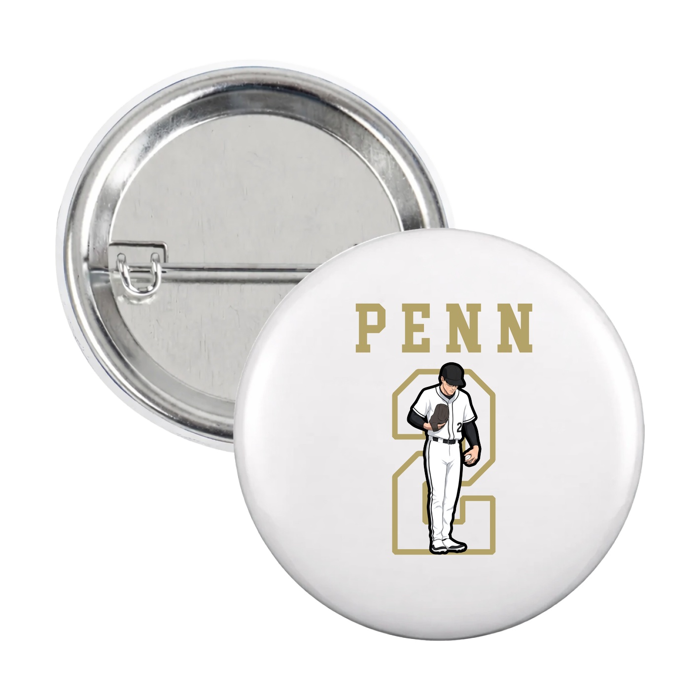 Game Day Button — Shirsey in White