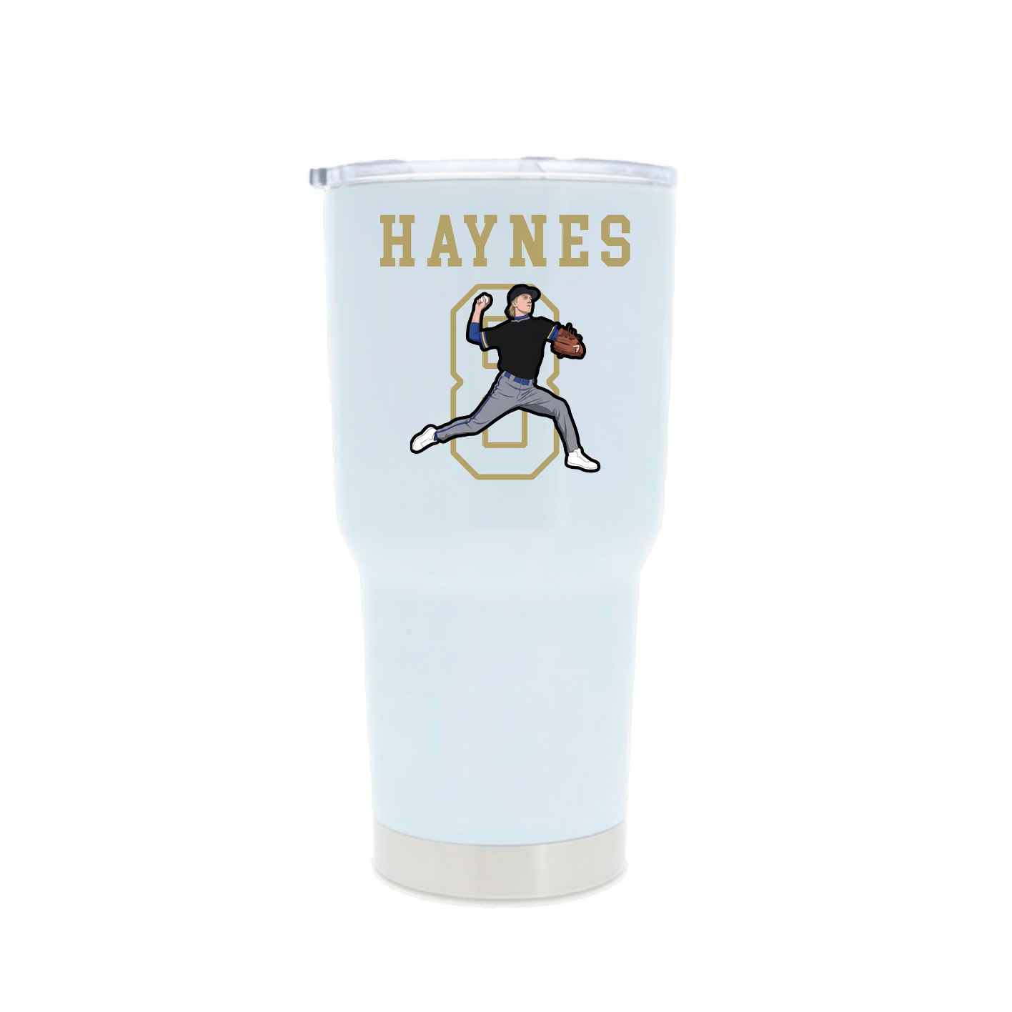 30oz Stainless Steel Tumbler — Shirsey in White