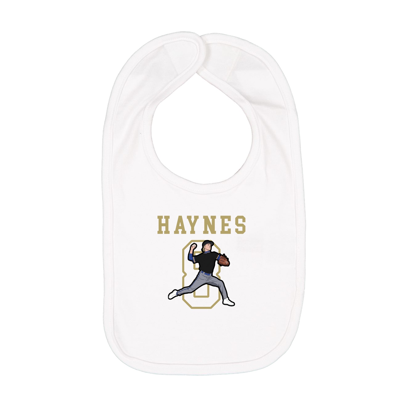 Infant Bib — Shirsey in White
