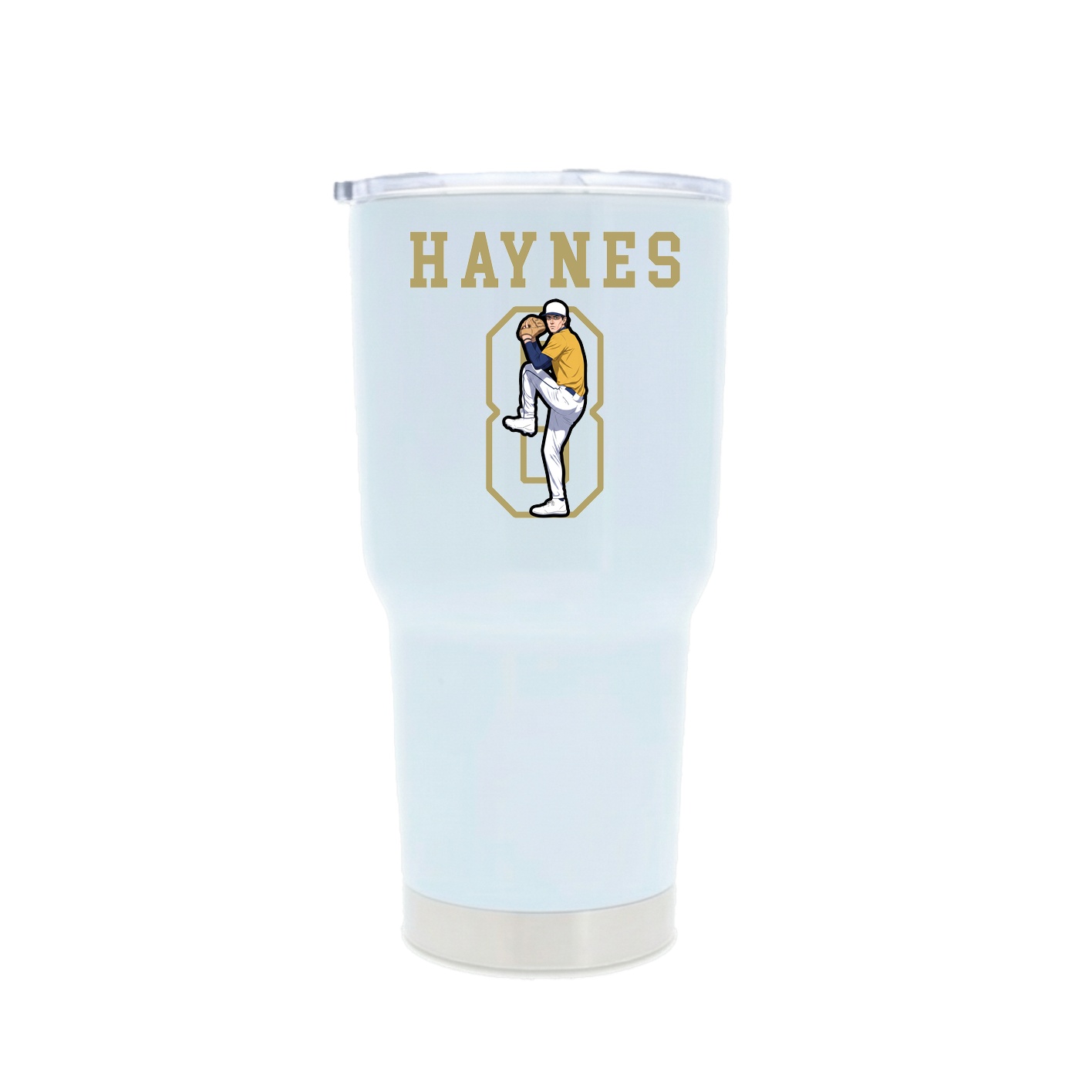 30oz Stainless Steel Tumbler — Shirsey in White