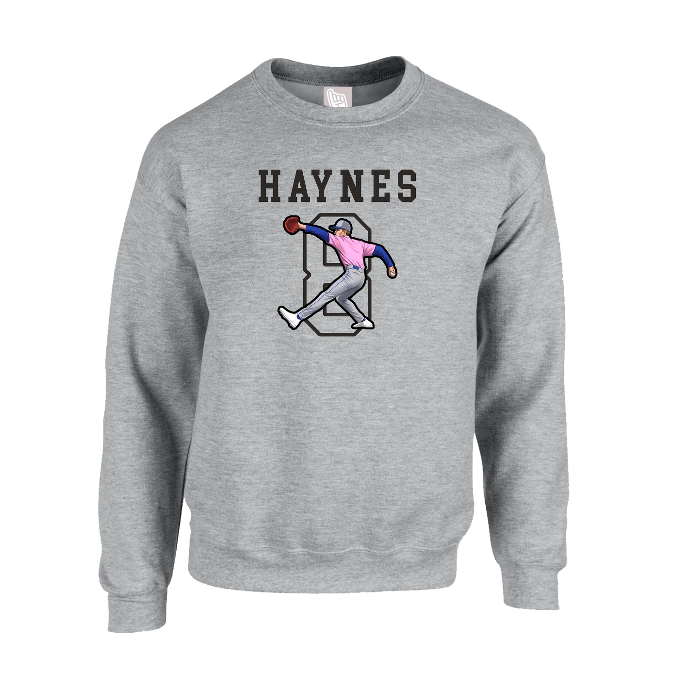 Fleece Crew — Shirsey in Grey